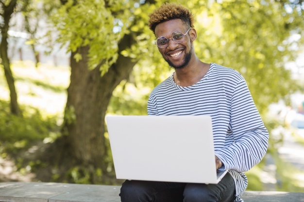 Man with Laptop